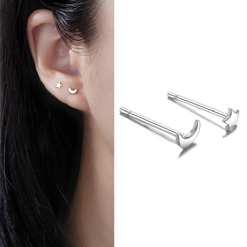 Pendientes pequeños de plata esterlina S999 S999